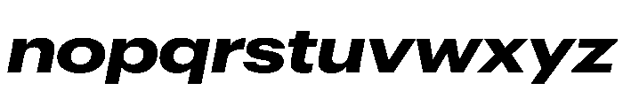 Graphik Wide Bold Italic Font LOWERCASE