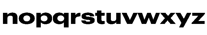 Graphik Wide Bold Font LOWERCASE