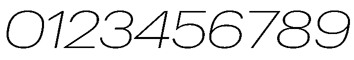 Graphik Wide Extralight Italic Font OTHER CHARS