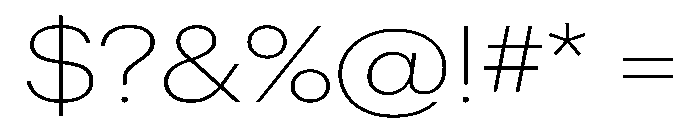 Graphik Wide Extralight Font OTHER CHARS