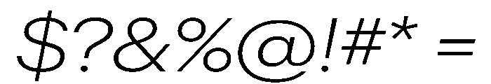 Graphik Wide Light Italic Font OTHER CHARS