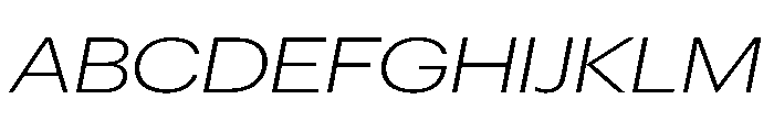 Graphik Wide Light Italic Font UPPERCASE