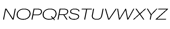Graphik Wide Light Italic Font UPPERCASE