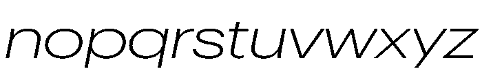 Graphik Wide Light Italic Font LOWERCASE