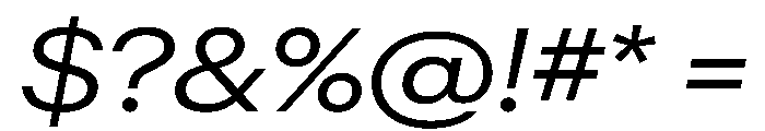 Graphik Wide Regular Italic Font OTHER CHARS