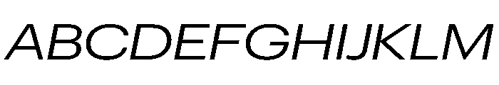 Graphik Wide Regular Italic Font UPPERCASE