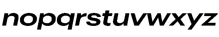 Graphik Wide Semibold Italic Font LOWERCASE