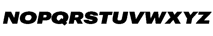 Graphik Wide Super Italic Font UPPERCASE