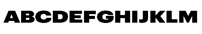 Graphik Wide Super Font UPPERCASE
