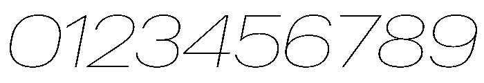 Graphik Wide Thin Italic Font OTHER CHARS