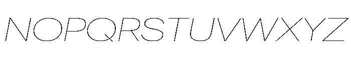 Graphik Wide Thin Italic Font UPPERCASE