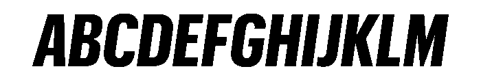 Graphik X Condensed Bold Italic Font UPPERCASE