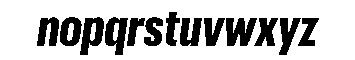 Graphik X Condensed Bold Italic Font LOWERCASE
