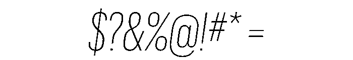 Graphik X Condensed Extralight Italic Font OTHER CHARS