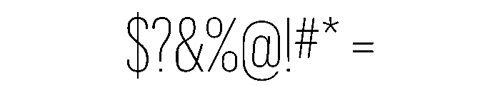 Graphik X Condensed Extralight Font OTHER CHARS