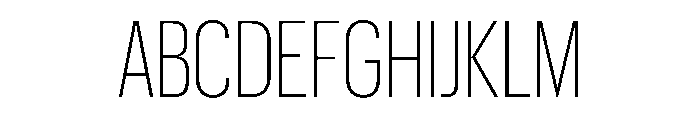 Graphik X Condensed Extralight Font UPPERCASE