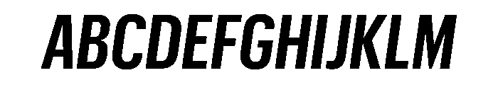 Graphik X Condensed Semibold Italic Font UPPERCASE