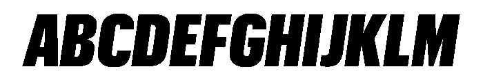 Graphik X Condensed Super Italic Font UPPERCASE