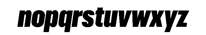 Graphik X Condensed Super Italic Font LOWERCASE