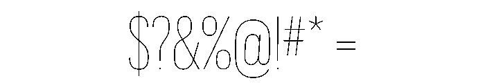 Graphik X Condensed Thin Font OTHER CHARS
