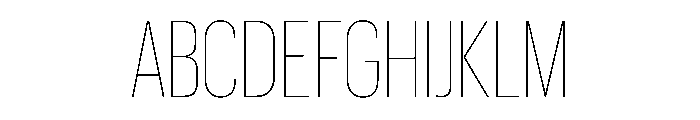 Graphik X Condensed Thin Font UPPERCASE