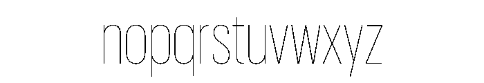 Graphik X Condensed Thin Font LOWERCASE