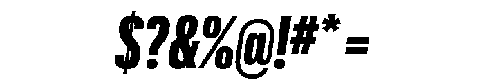Graphik XX Condensed Black Italic Font OTHER CHARS
