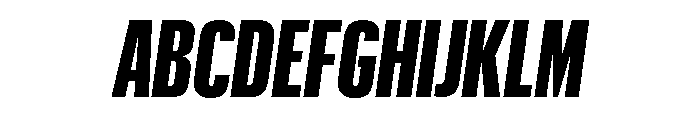 Graphik XX Condensed Black Italic Font UPPERCASE