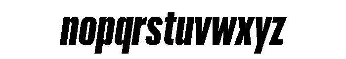 Graphik XX Condensed Black Italic Font LOWERCASE