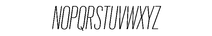 Graphik XX Condensed Extralight Italic Font UPPERCASE