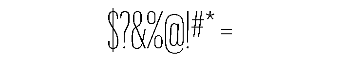 Graphik XX Condensed Extralight Font OTHER CHARS