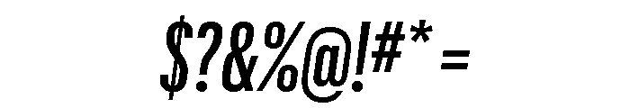 Graphik XX Condensed Medium Italic Font OTHER CHARS