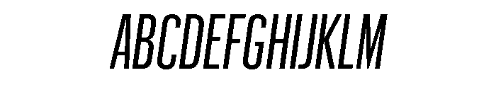 Graphik XX Condensed Regular Italic Font UPPERCASE