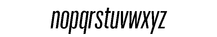 Graphik XX Condensed Regular Italic Font LOWERCASE