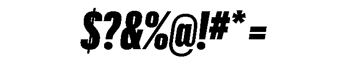 Graphik XX Condensed Super Italic Font OTHER CHARS