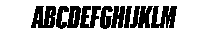 Graphik XX Condensed Super Italic Font UPPERCASE