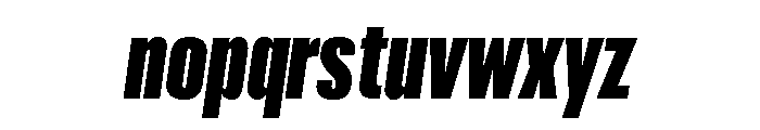 Graphik XX Condensed Super Italic Font LOWERCASE