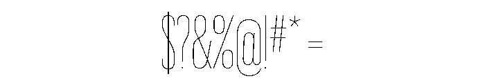 Graphik XX Condensed Thin Font OTHER CHARS
