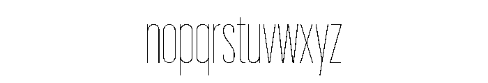 Graphik XX Condensed Thin Font LOWERCASE