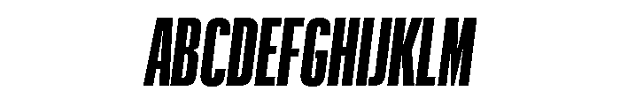 Graphik XXX Condensed Black Italic Font UPPERCASE