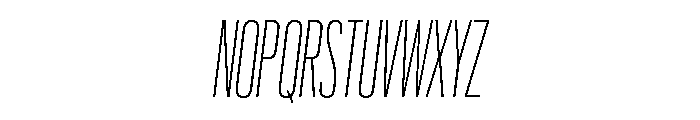 Graphik XXX Condensed Extralight Italic Font UPPERCASE