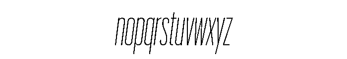 Graphik XXX Condensed Extralight Italic Font LOWERCASE