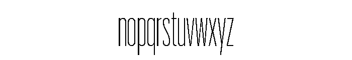 Graphik XXX Condensed Extralight Font LOWERCASE