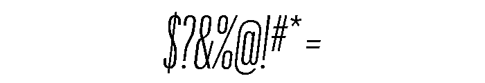 Graphik XXX Condensed Light Italic Font OTHER CHARS