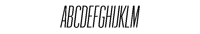 Graphik XXX Condensed Light Italic Font UPPERCASE