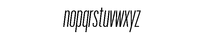 Graphik XXX Condensed Light Italic Font LOWERCASE
