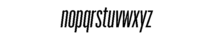 Graphik XXX Condensed Regular Italic Font LOWERCASE