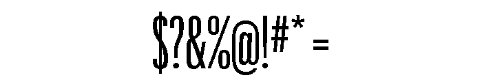 Graphik XXX Condensed Regular Font OTHER CHARS