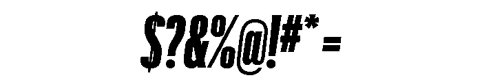Graphik XXX Condensed Super Italic Font OTHER CHARS
