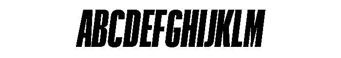 Graphik XXX Condensed Super Italic Font UPPERCASE